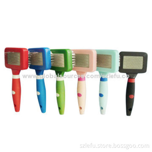 Pet combo brush with slicker and bristle brush;Good salon tool, also good for promotion purposeNew